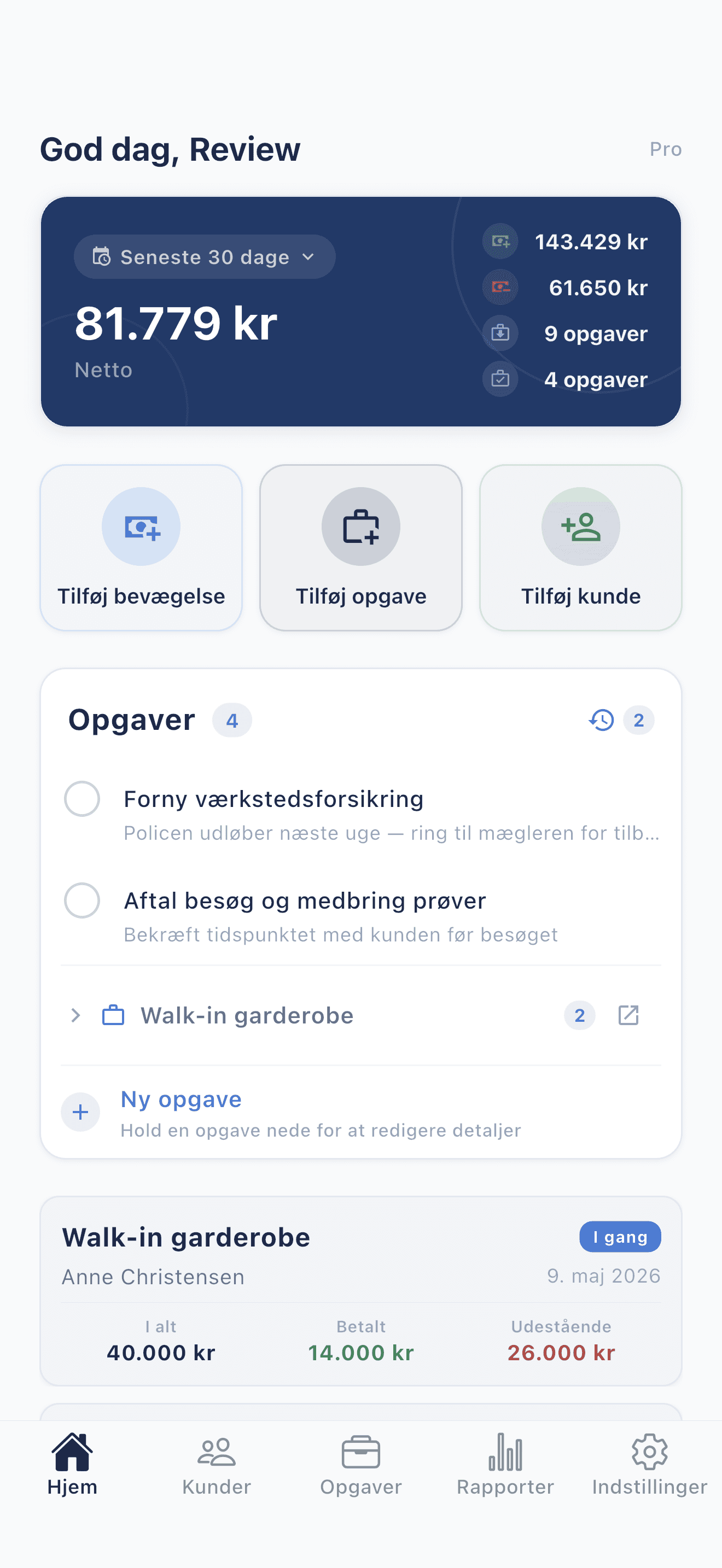 Deftera: Kundebog & Opgaver Aldrig glemt igen