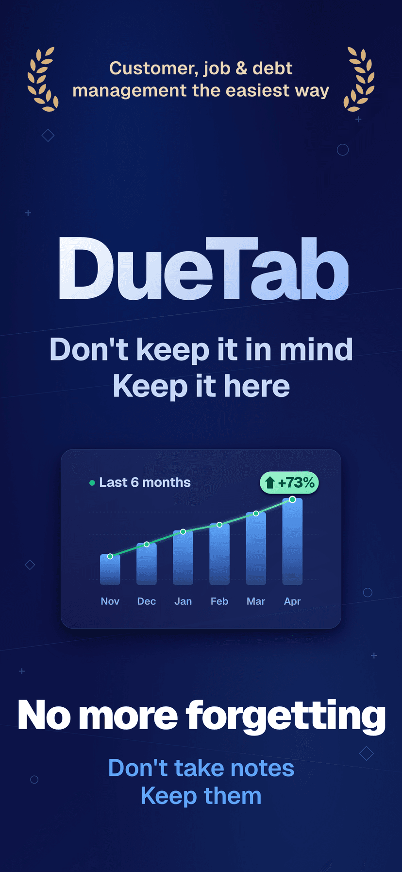 DueTab: Client Book & Job Log — Never forget again