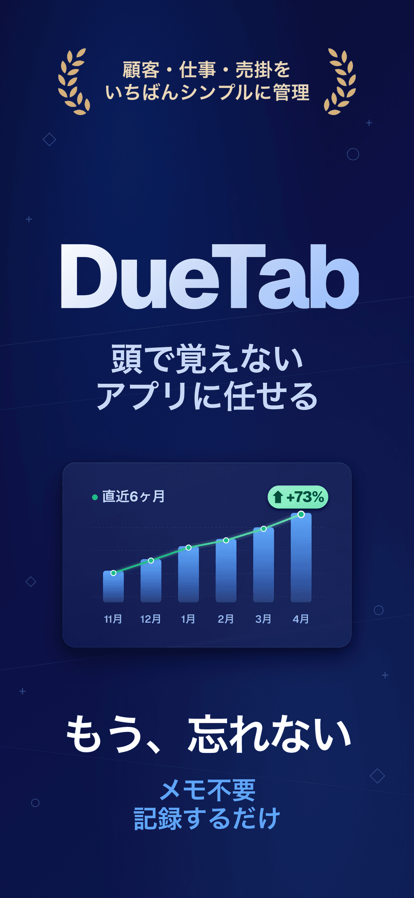 DueTab: 顧客帳簿 & 案件管理 — もう忘れない