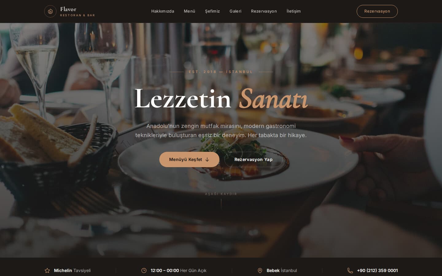 Flavor Restoran önizleme