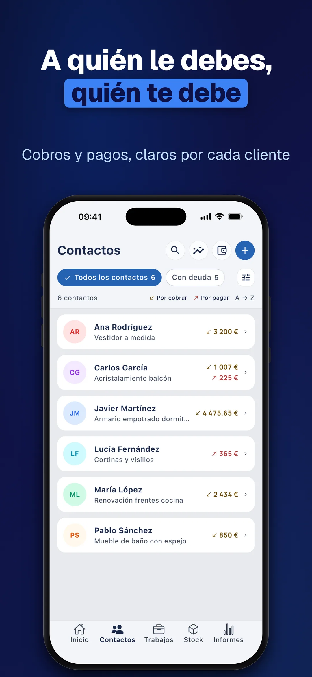DueTab: Cuaderno de fiados — A quién le debes, quién te debe
