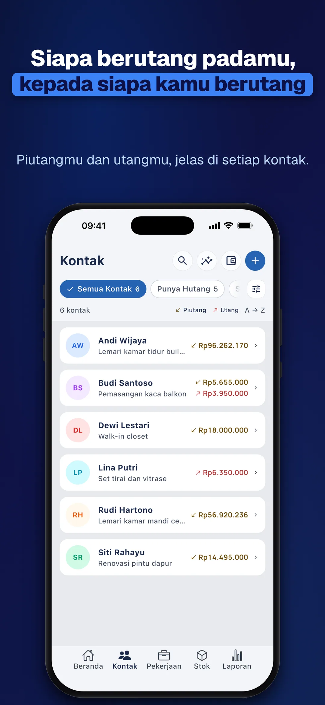 DueTab: Buku Utang & Kas — Siapa berutang padamu, kepada siapa kamu berutang