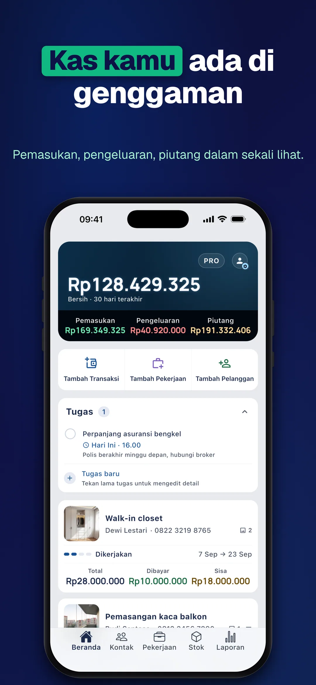 DueTab: Buku Utang & Kas — Kas kamu ada di genggaman