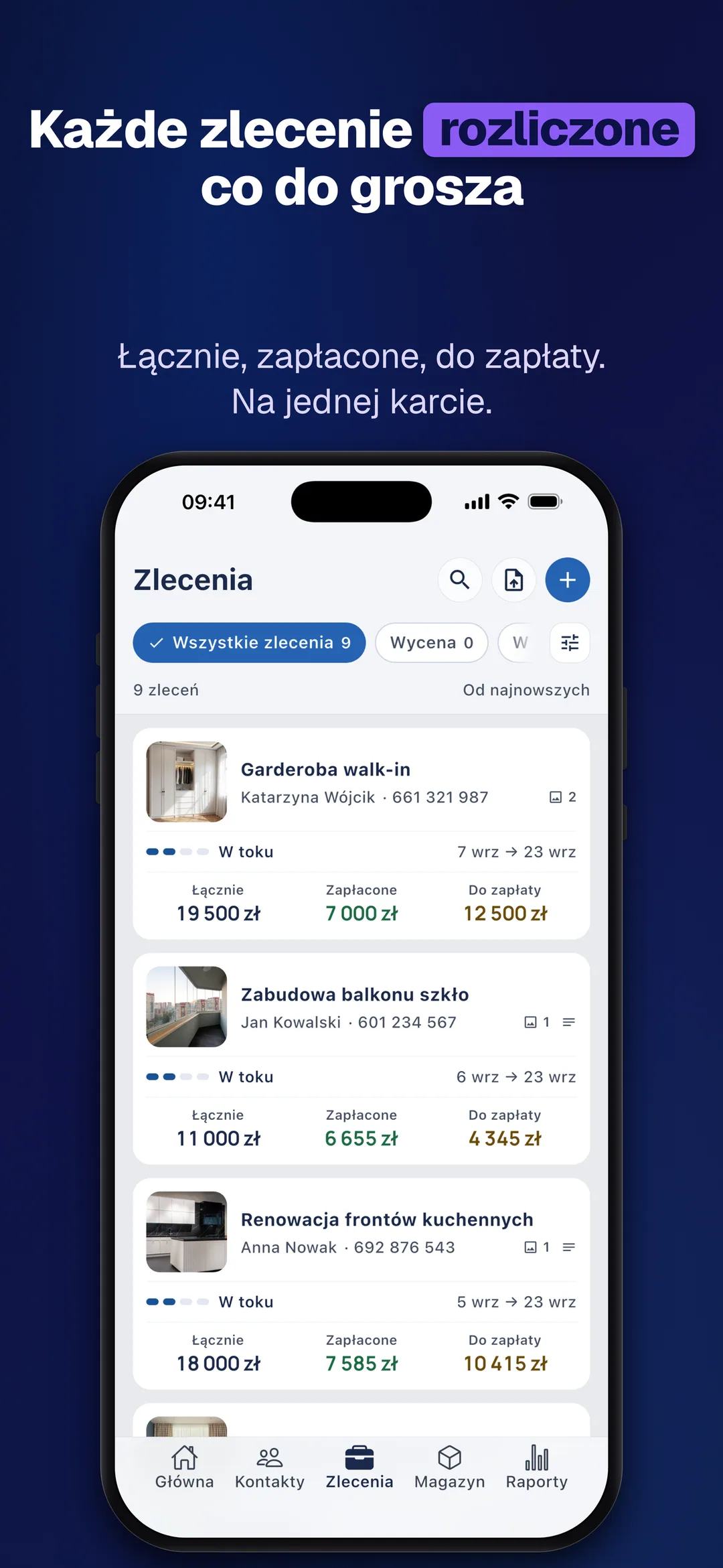 DueTab: Zeszyt Długów — Każde zlecenie rozliczone co do grosza