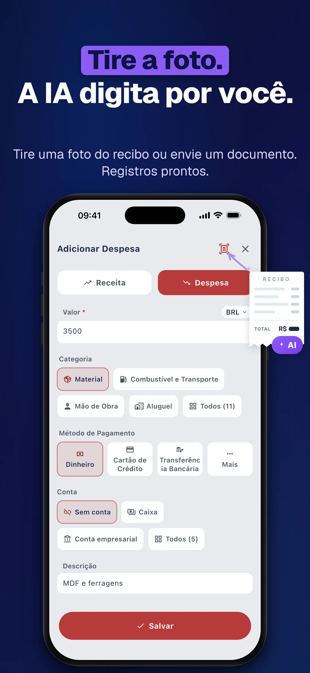 DueTab: Caderno de Fiado — Tire a foto. A IA digita por você.