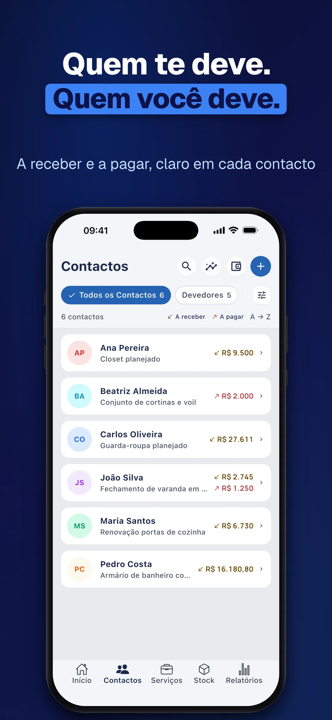 DueTab: Caderno de Fiado — Quem te deve. Quem você deve.