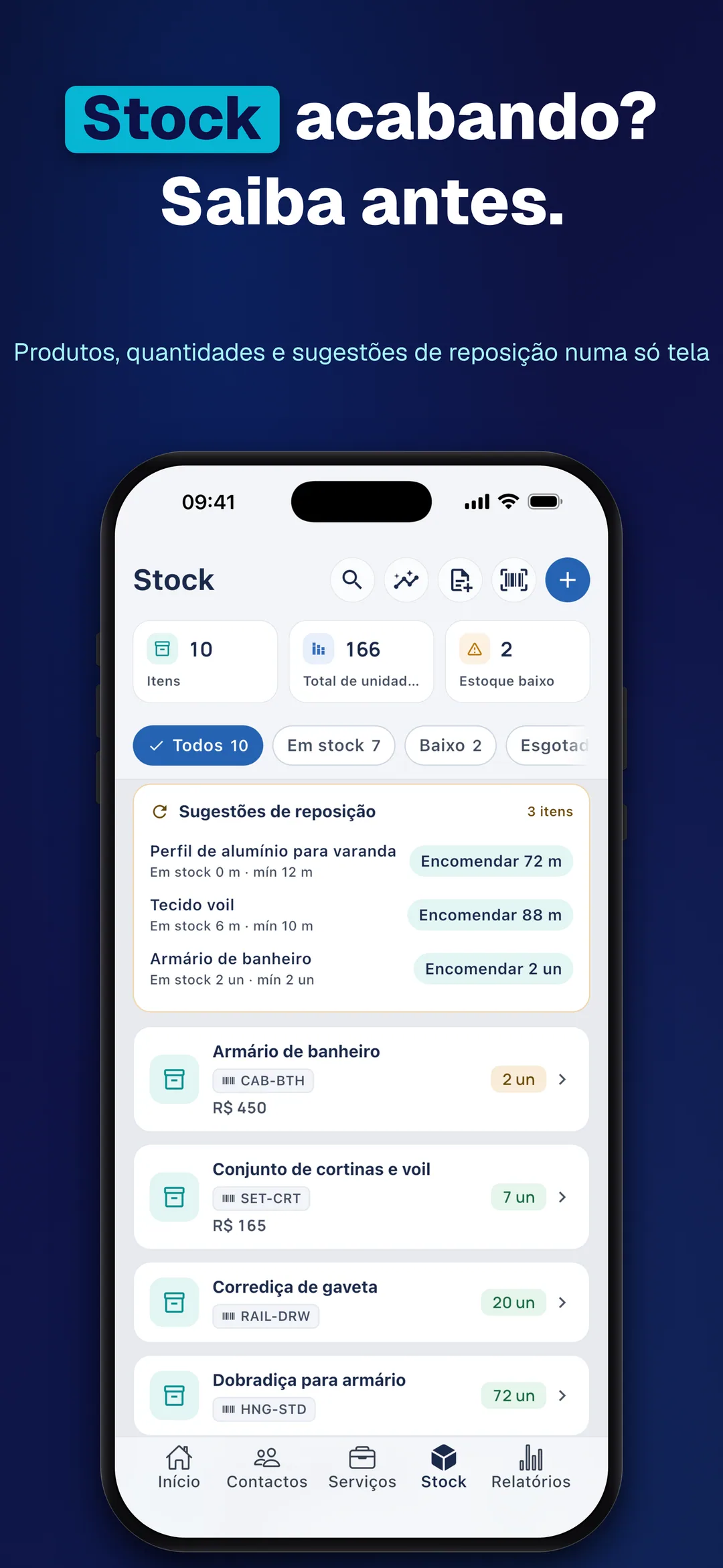 DueTab: Caderno de Fiado — Stock acabando? Saiba antes.