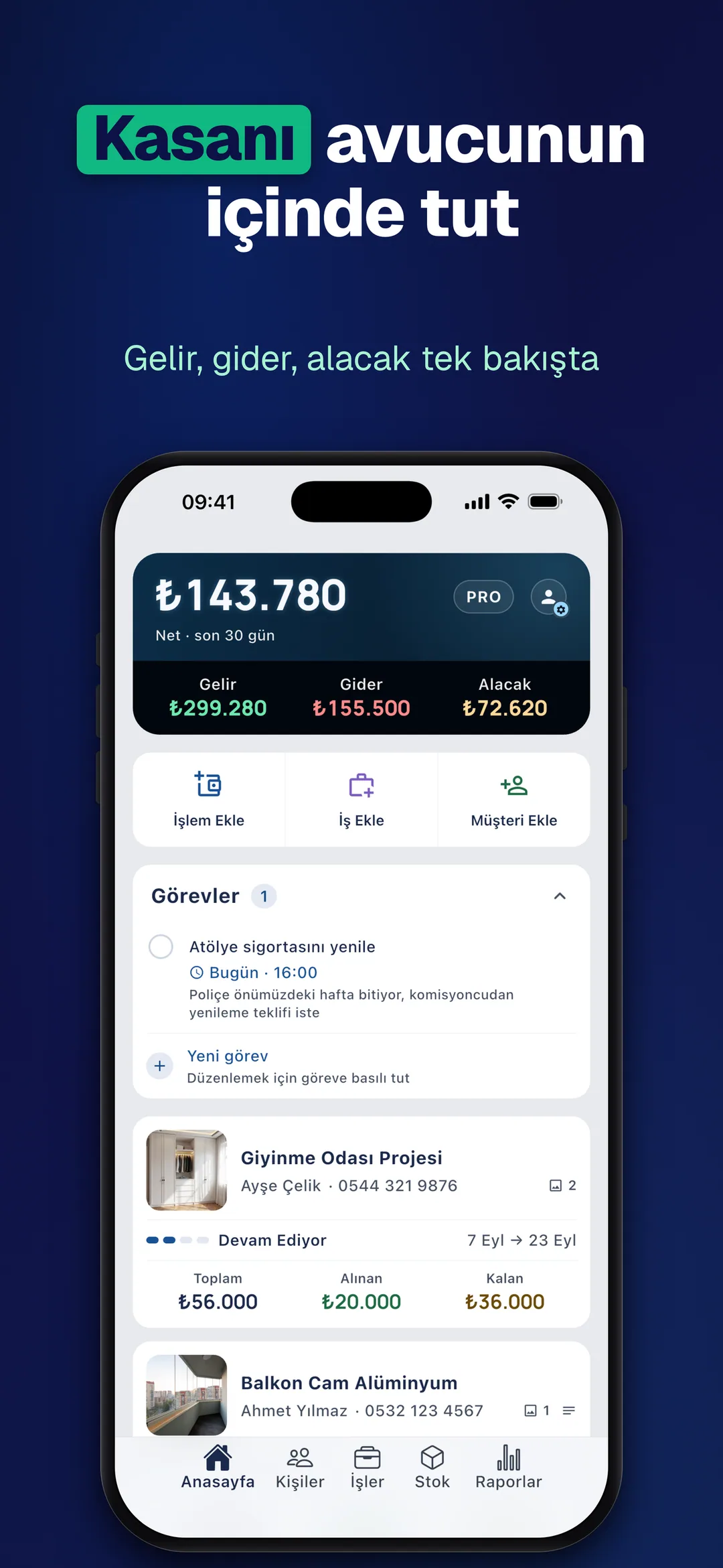 DueTab: Cari Hesap Takip — Kasanı avucunun içinde tut