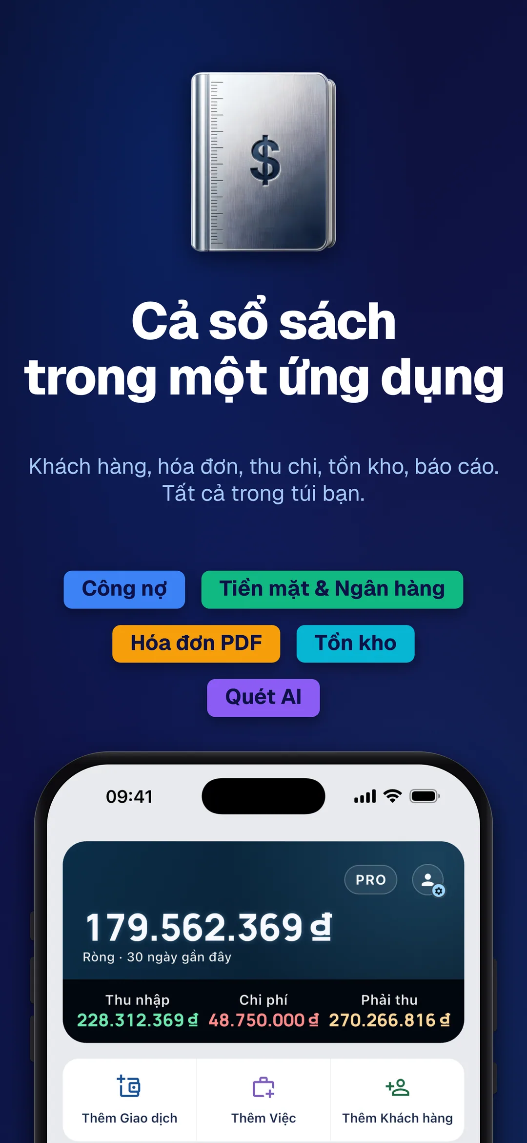 DueTab: Sổ Công Nợ Thu Chi — Cả sổ sách trong một ứng dụng