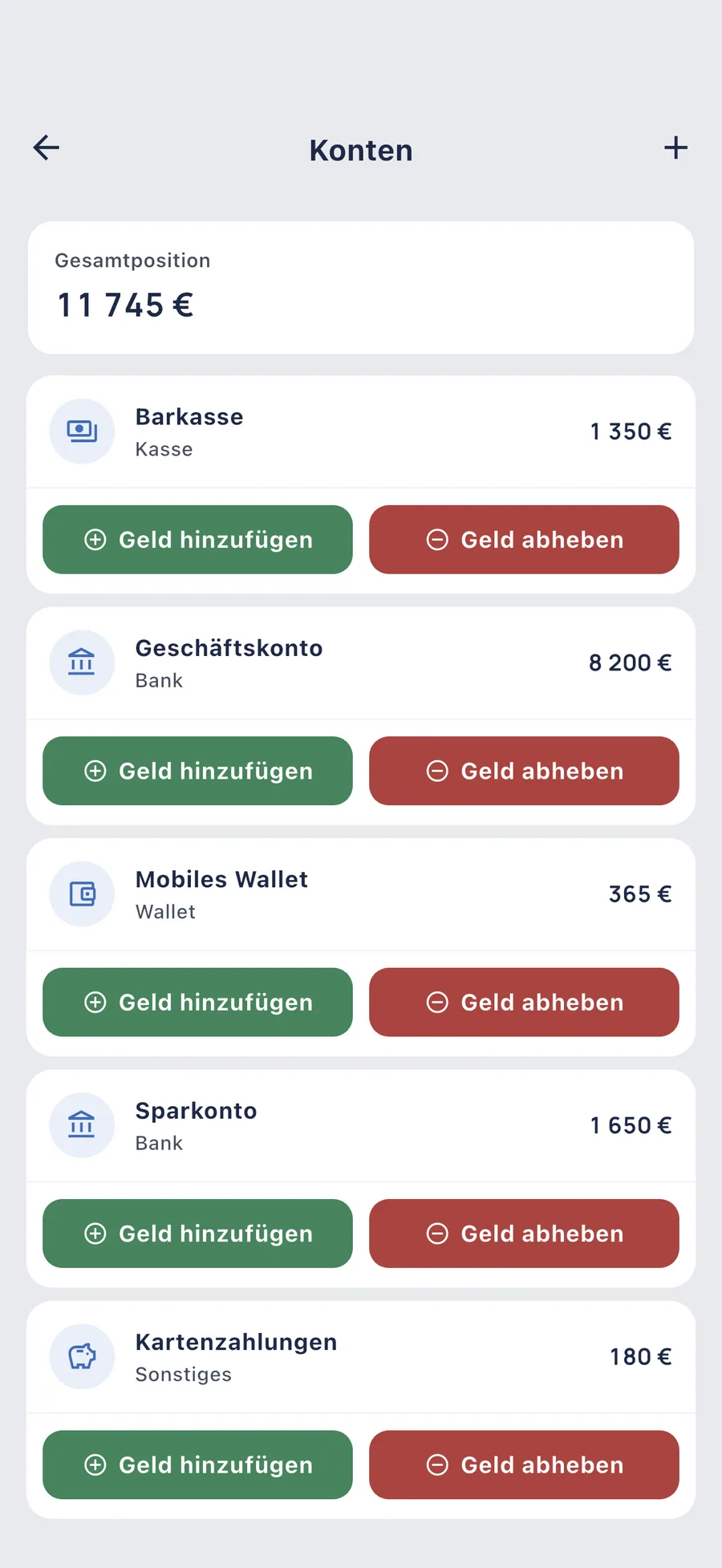 DueTab: Kassenbuch & Rechnung — Ihre Konten, immer aktuell