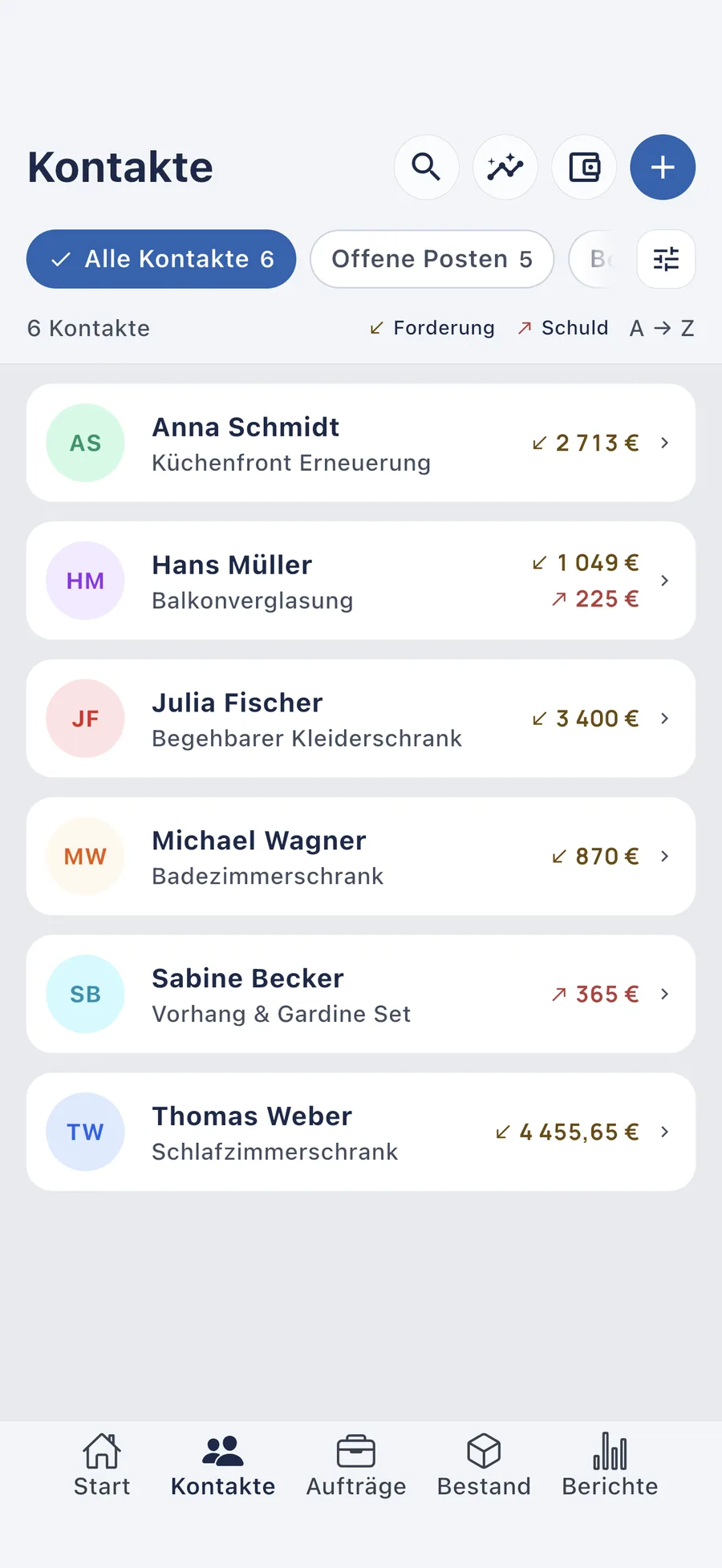 DueTab: Kassenbuch & Rechnung — Wer Ihnen schuldet. Wem Sie schulden.