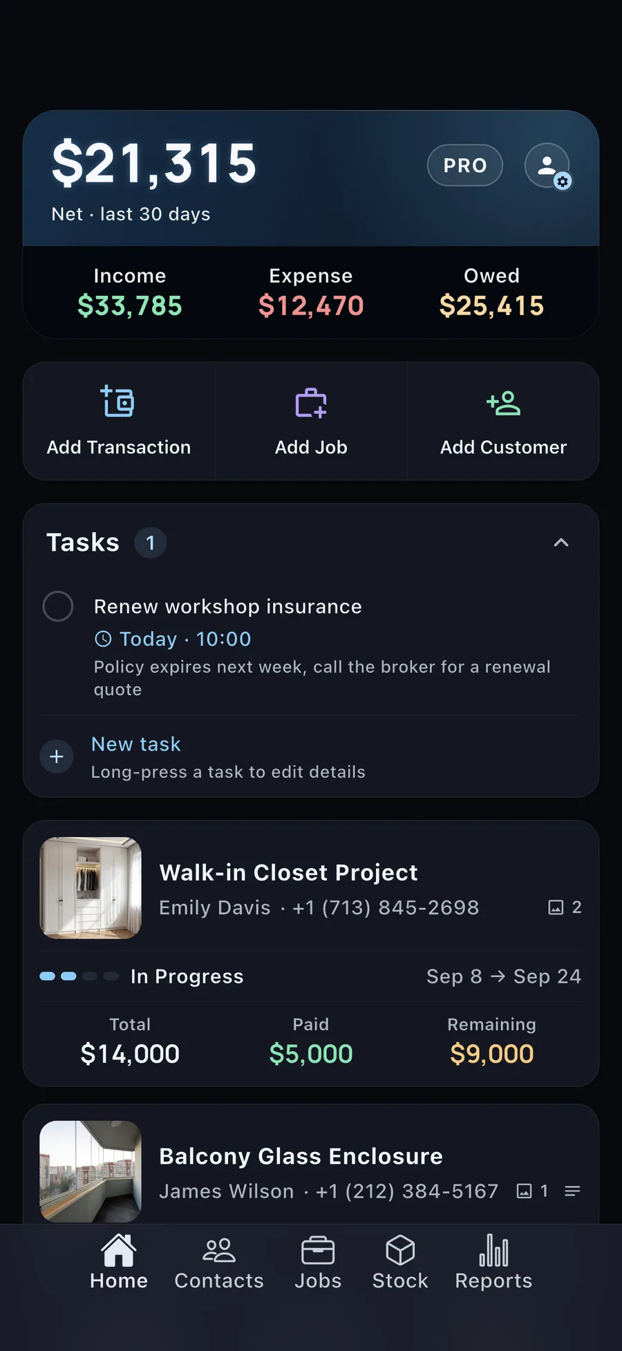 DueTab: Cash Book & Job Done — Close the notebook. Open DueTab.