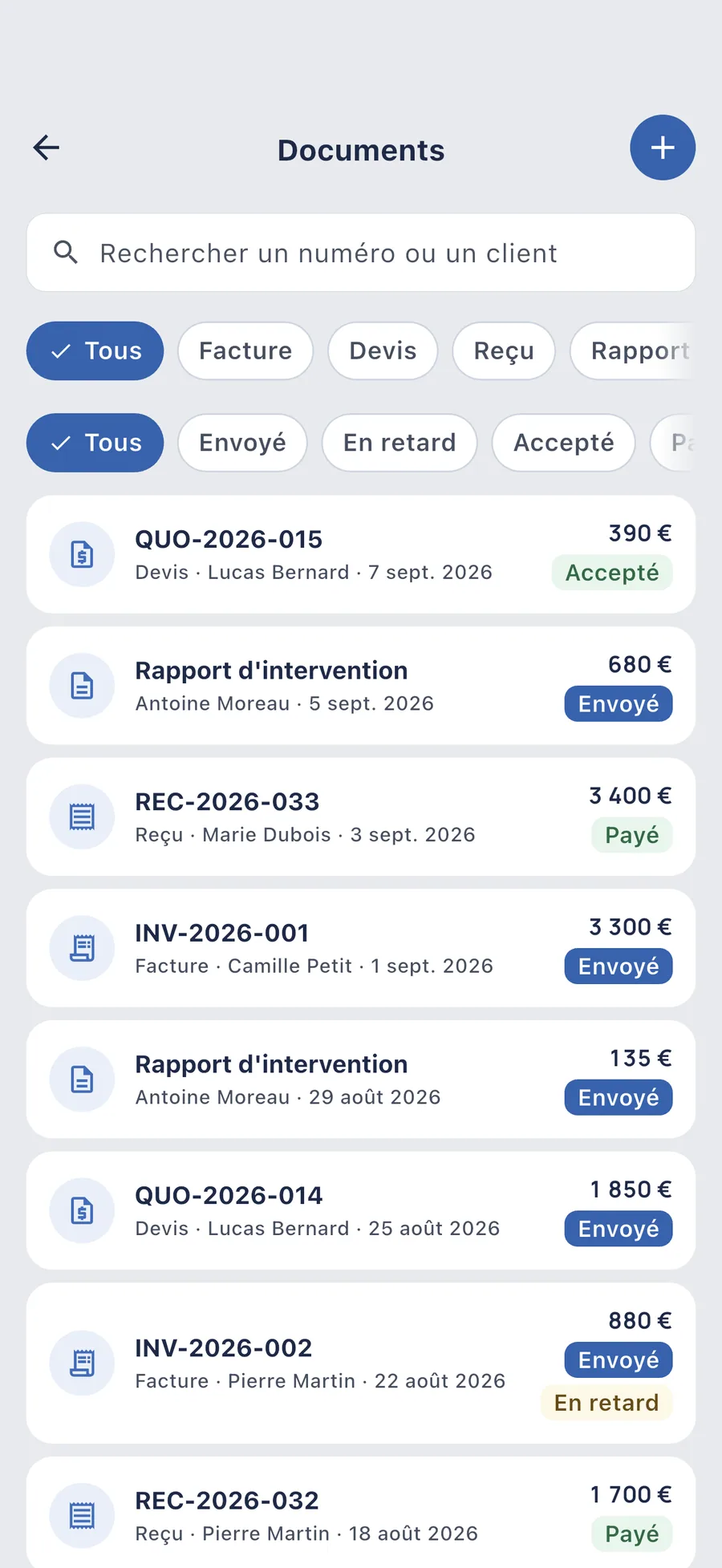 DueTab: Carnet de caisse — De vraies factures. De vrais numéros.