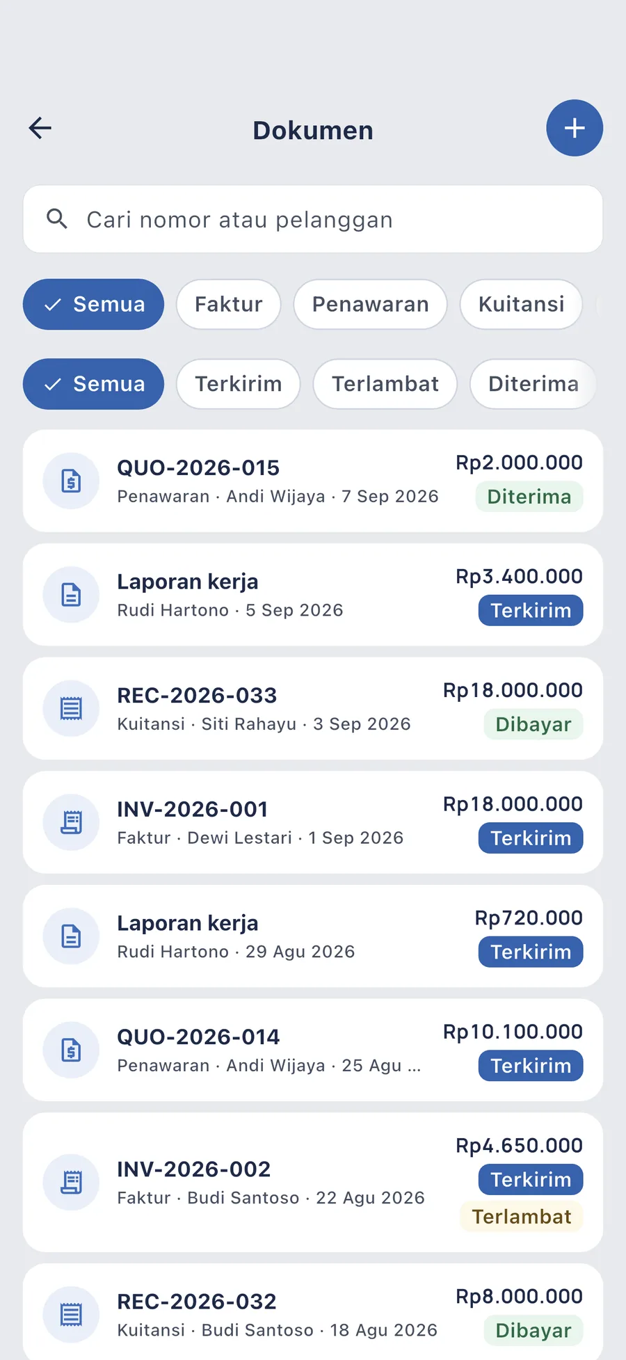 DueTab: Buku Utang & Kas — Faktur asli, angka pasti