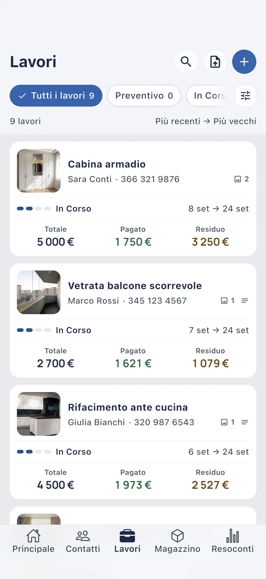 DueTab: Conto Clienti — Ogni lavoro, il conto sempre chiaro