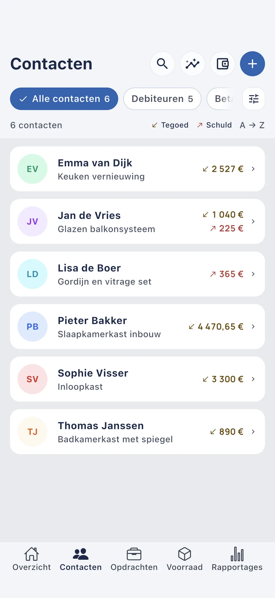 DueTab: Kasboek & Klussen — Wie is jou iets schuldig, wie ben jij iets schuldig