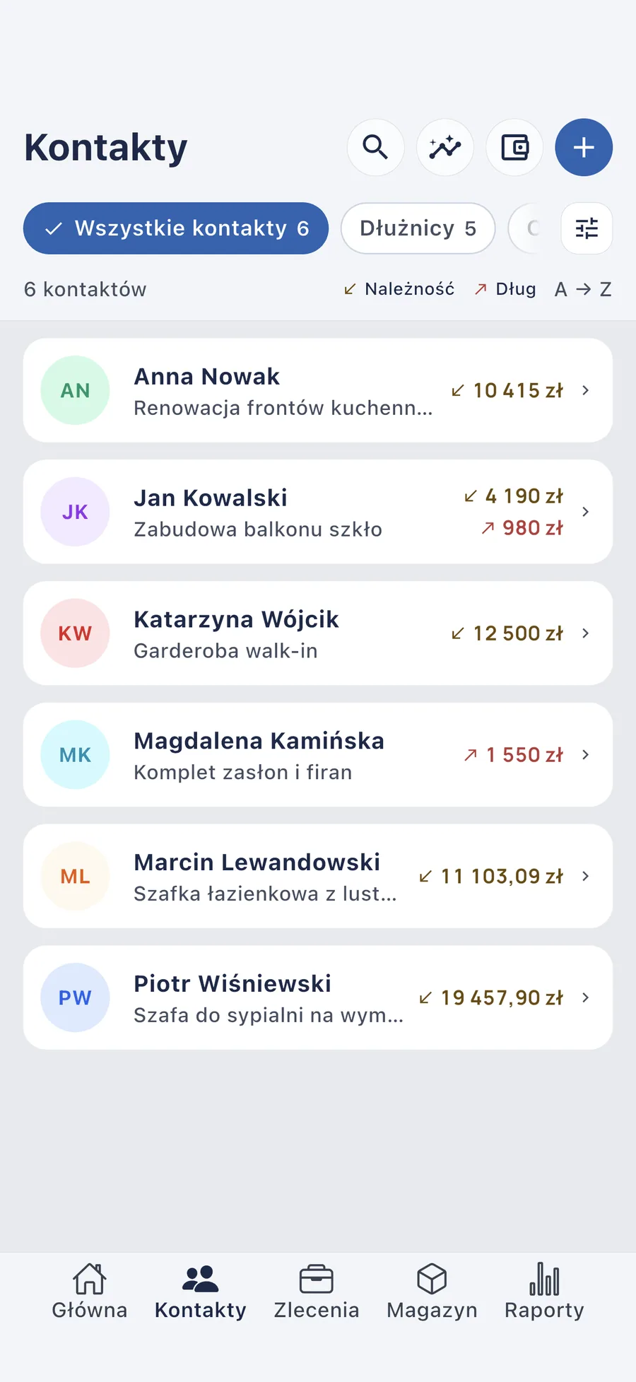 DueTab: Zeszyt Długów — Komu jesteś winien, kto jest ci winien