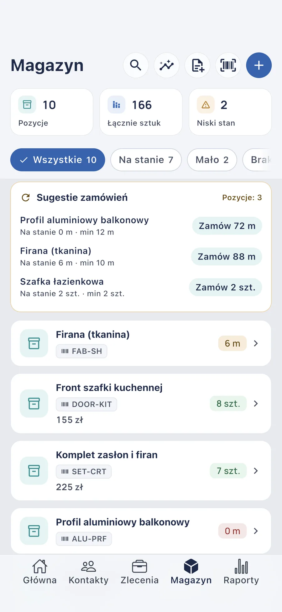 DueTab: Zeszyt Długów — Magazyn na wyczerpaniu? Dowiedz się pierwszy.