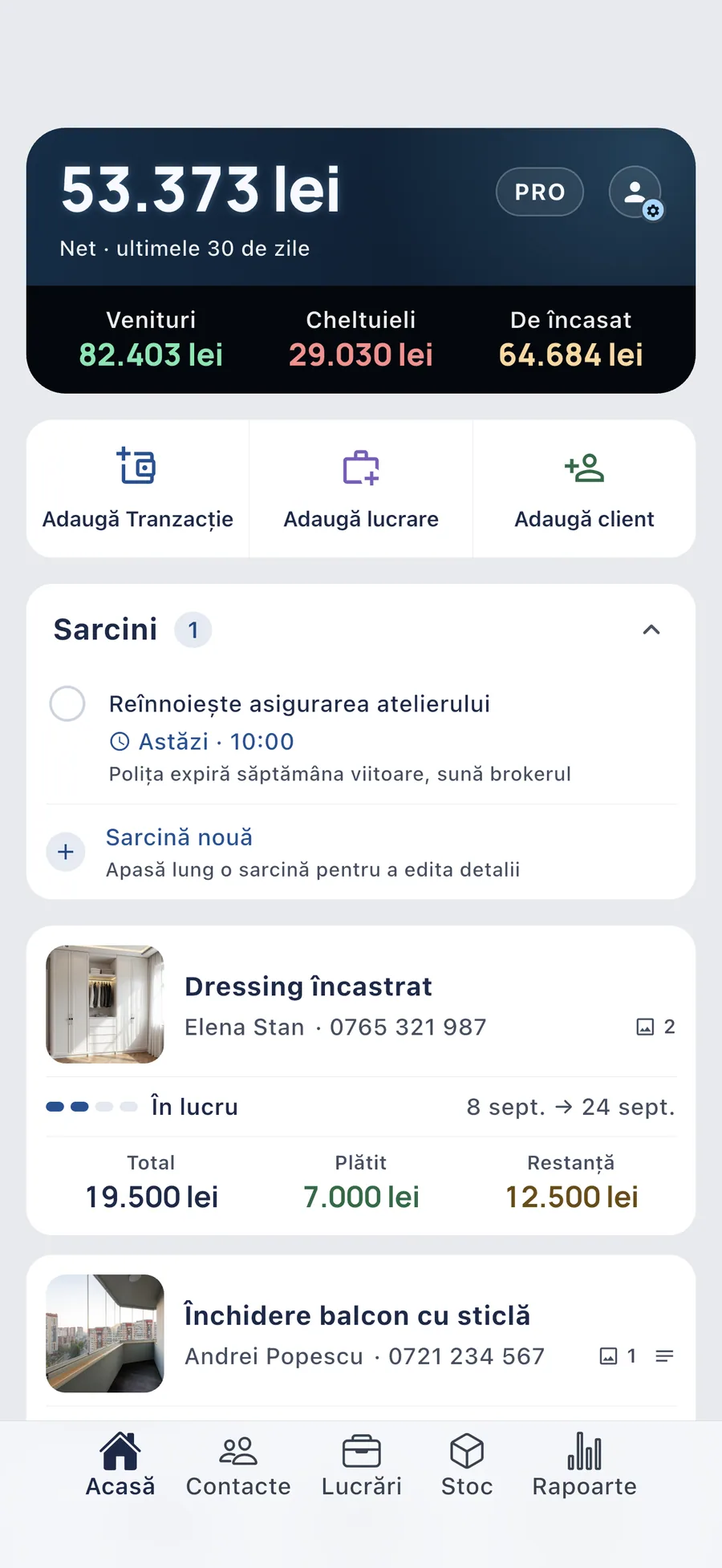 DueTab: Caiet Clienți & Bani — Tot registrul tău într-o singură aplicație