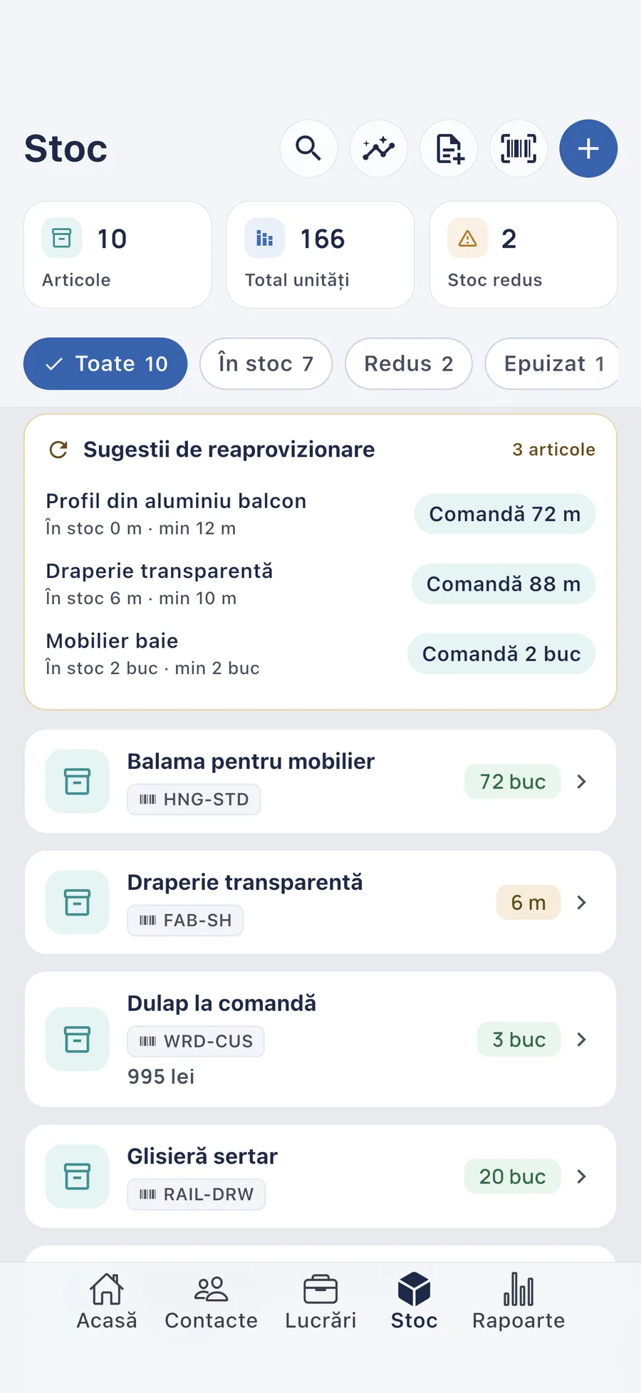 DueTab: Caiet Clienți & Bani — Stoc pe terminate? Află din timp