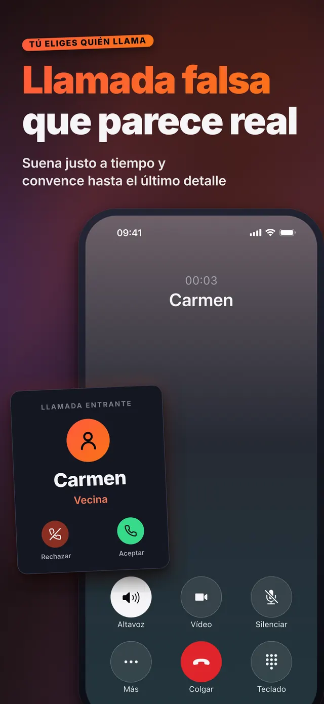 VoiceReel: Cambia tu Voz — Llamada falsa que parece real