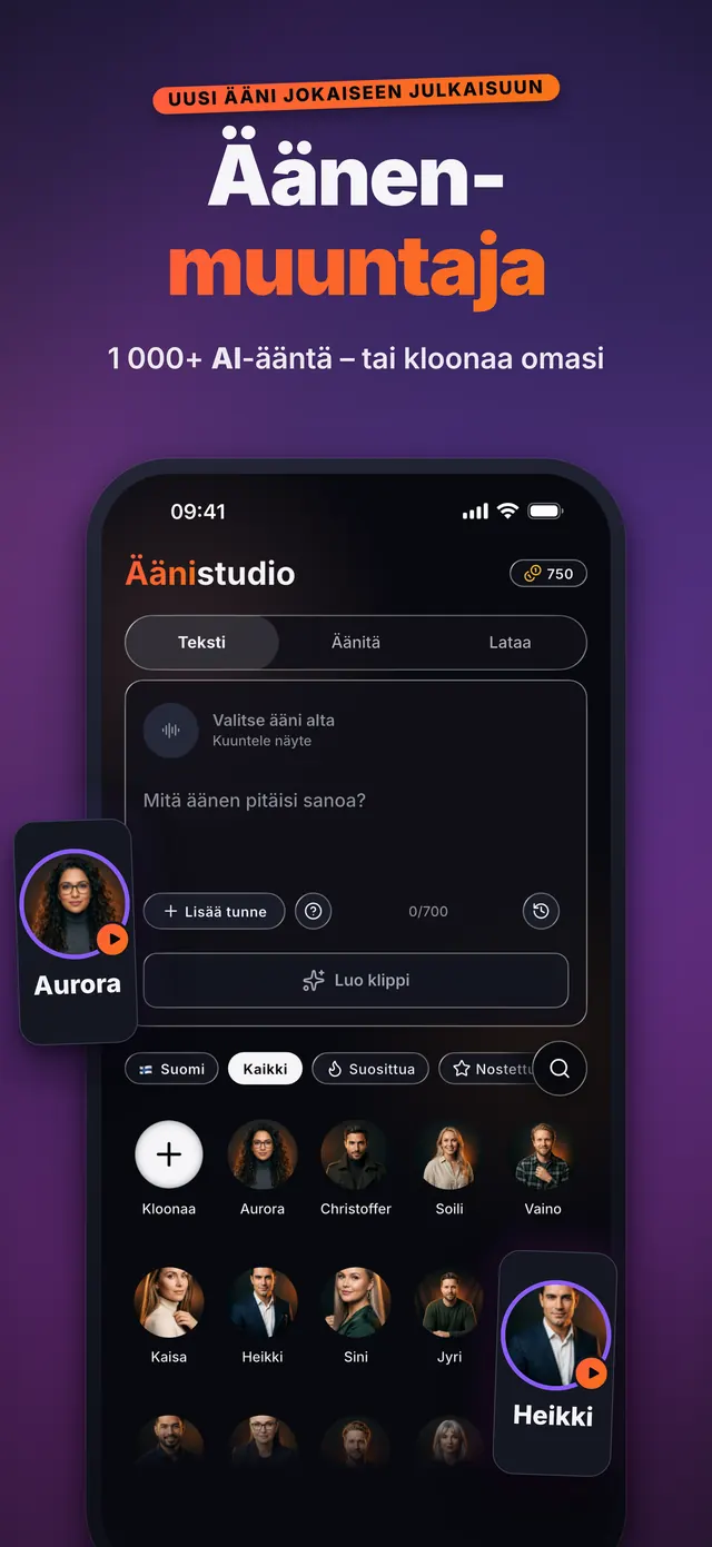 VoiceReel: Äänenmuutos — Äänen- muuntaja