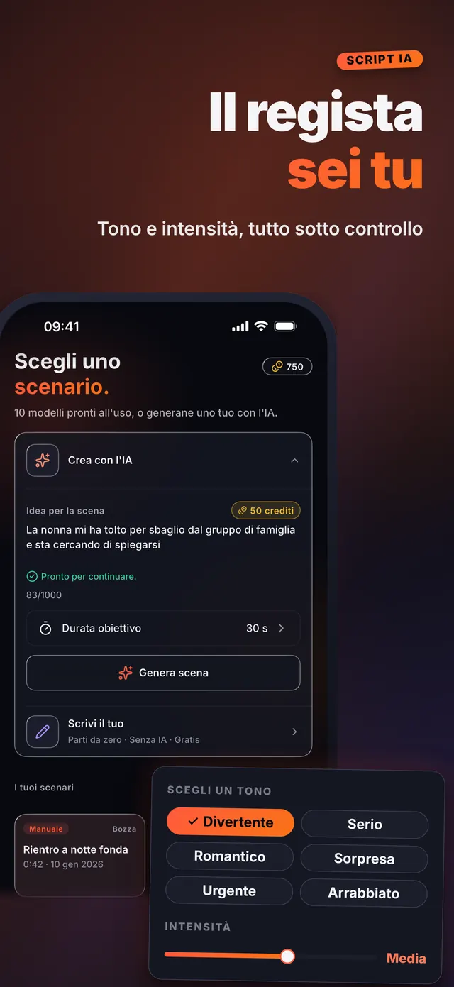 VoiceReel: Cambia Voce — Il regista sei tu