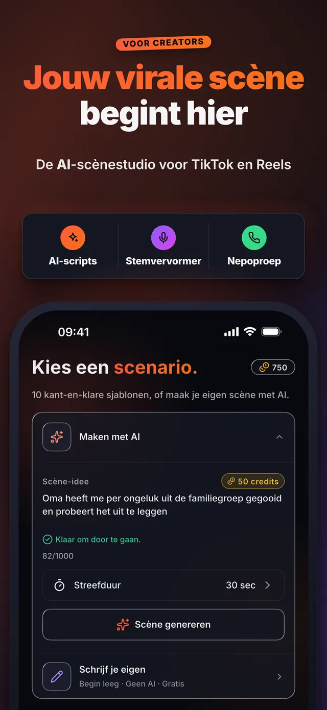 VoiceReel: Stemvervormer — Jouw virale scène begint hier