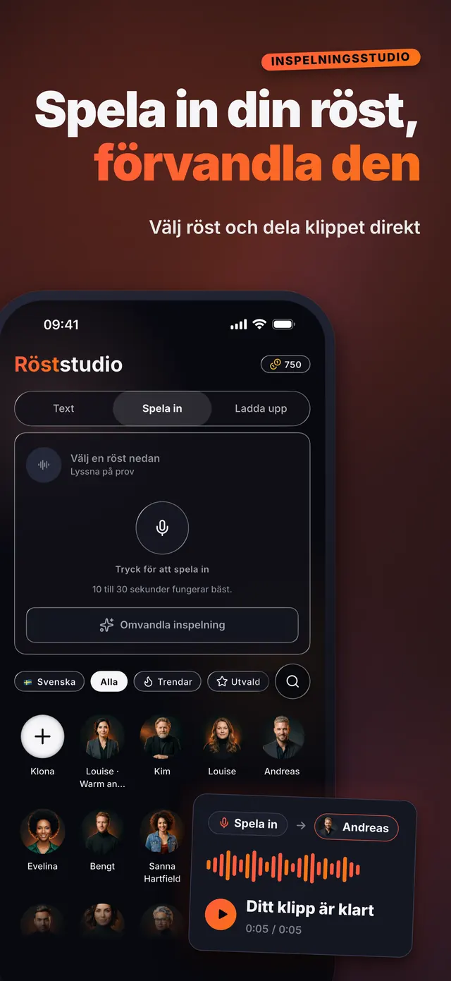 VoiceReel: Rösteffekt — Spela in din röst, förvandla den