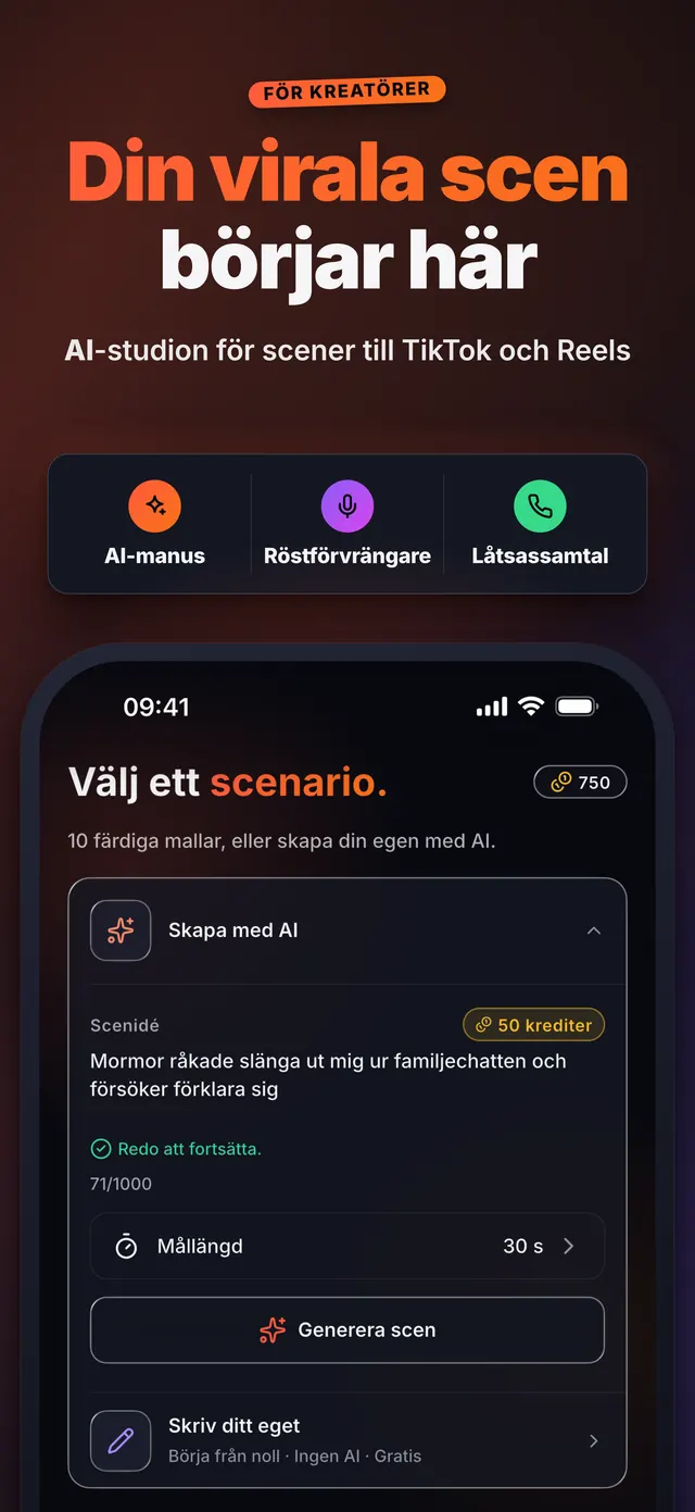 VoiceReel: Rösteffekt — Din virala scen börjar här