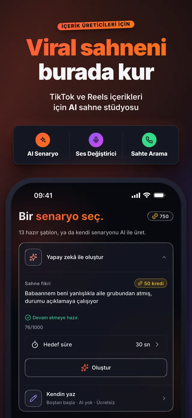 VoiceReel: Ses Değiştir — Viral sahneni burada kur