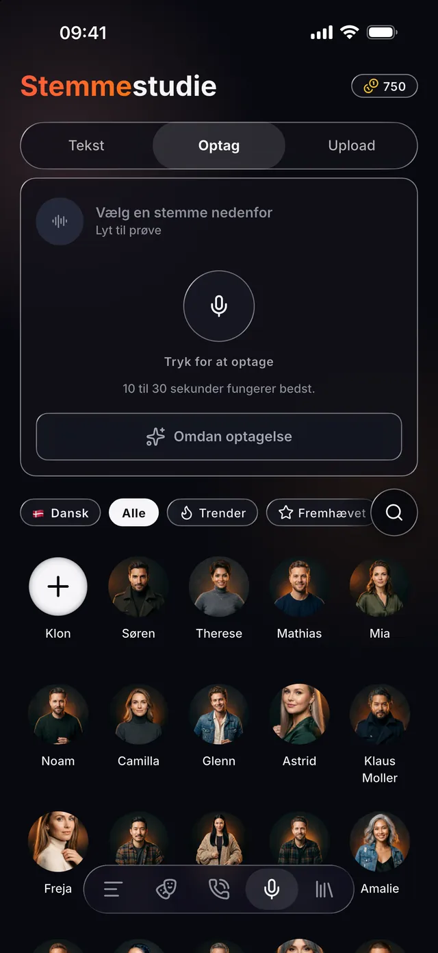 VoiceReel: Stemmeskifter — Optag din stemme, omdan den