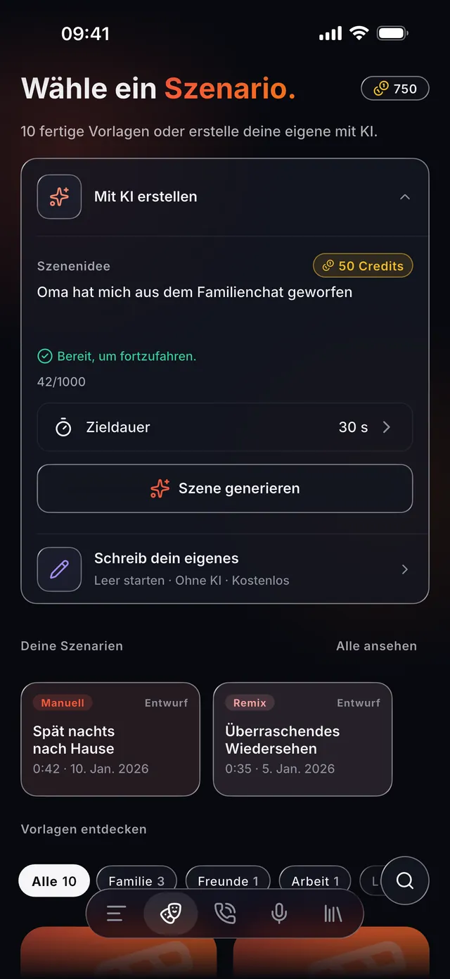 VoiceReel: Stimme ändern — Du führst Regie