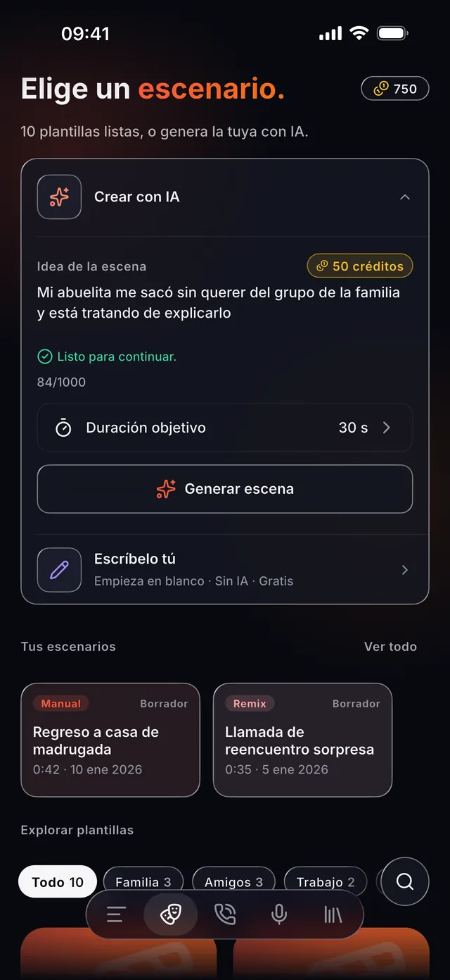 VoiceReel: Cambia tu Voz — Tú eres el director