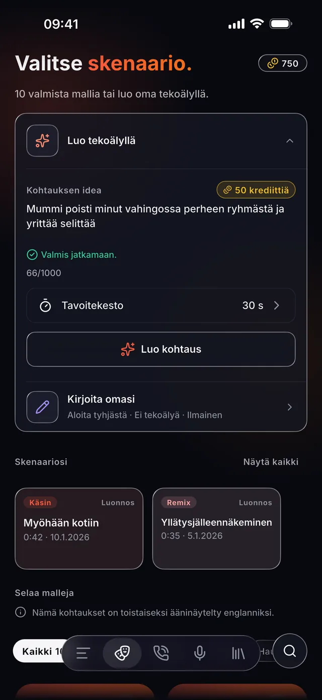 VoiceReel: Äänenmuutos — Sinä olet ohjaaja