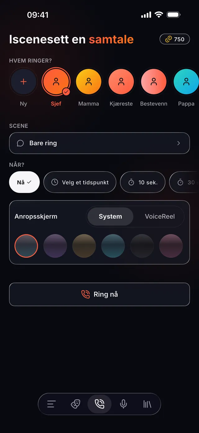 VoiceReel: Stemmeskifter — Manus, stemmer og samtaler – i én app