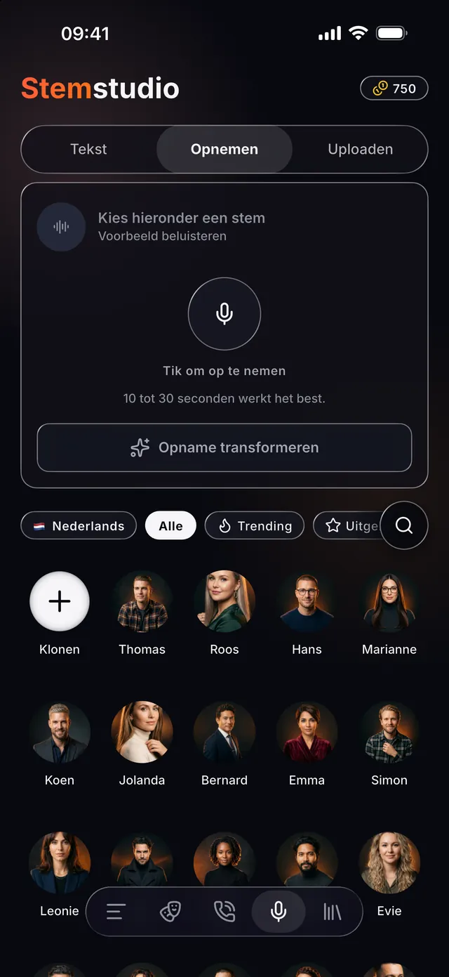 VoiceReel: Stemvervormer — Neem je stem op, vervorm hem