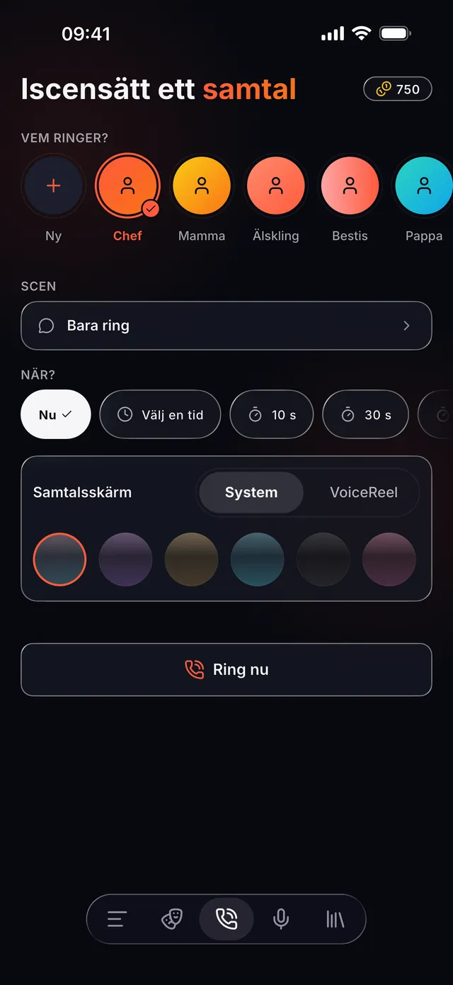VoiceReel: Rösteffekt — Manus, röster och samtal i en och samma app