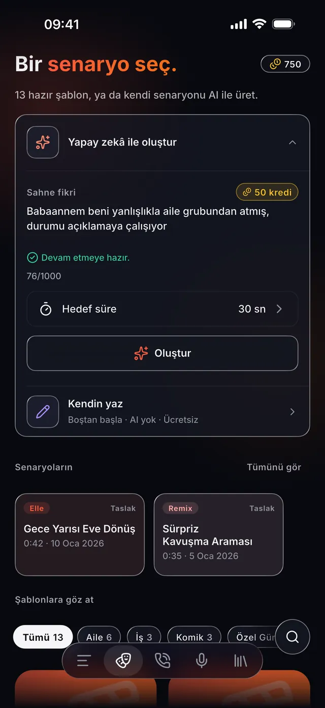 VoiceReel: Ses Değiştir — Yönetmen sensin