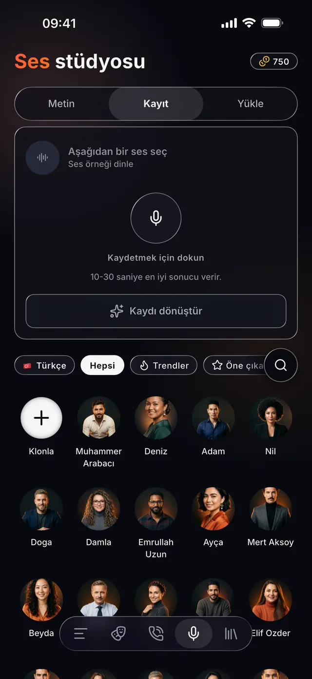 VoiceReel: Ses Değiştir — Sesini kaydet, dönüştür