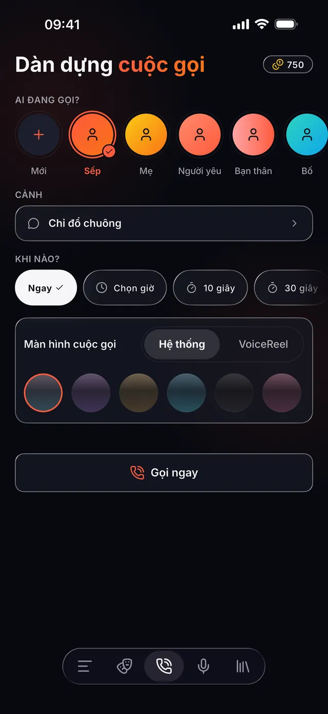 VoiceReel: Đổi Giọng Nói — Kịch bản, giọng, cuộc gọi — một ứng dụng